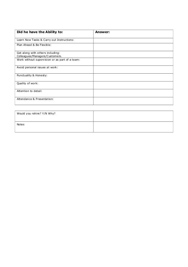 reference check template