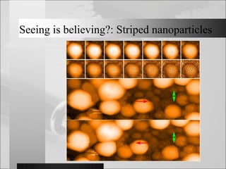 Seeing is believing?: Striped nanoparticles
 