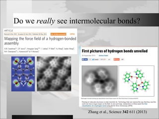 Do we really see intermolecular bonds?
Zhang et al., Science 342 611 (2013)
 