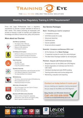 T H E A L L I N O N E O N L I N E T R A I N I N G S O L U T I O N