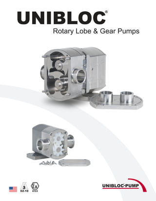 ®
UNIBLOC PUMP
02-10 ATEX
Rotary Lobe & Gear Pumps
UNIBLOC
®
 