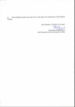 Z. This notification shall come into force on the date of its publication in the Offtcial
Gazette.
[File Number | | 22Q0 p...