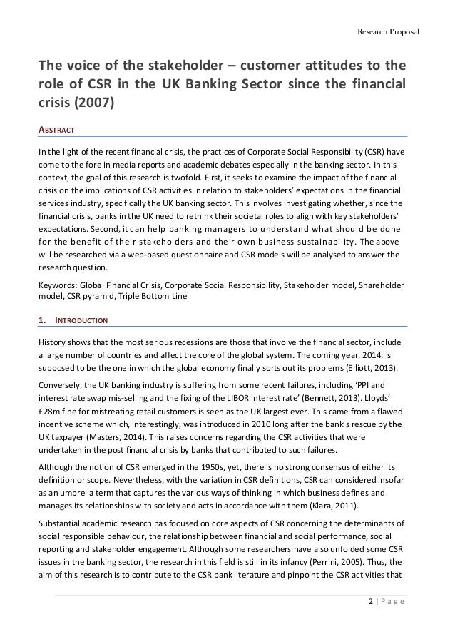 Corporate social responsibility proposal picture