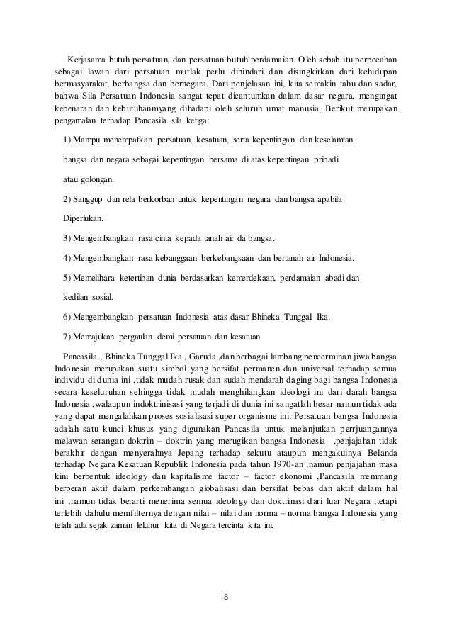 Pancasila Sebagai Alat Pemersatu Bangsa