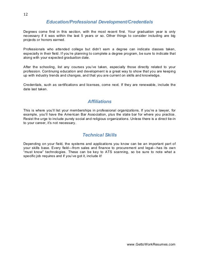 what should come first on a resume