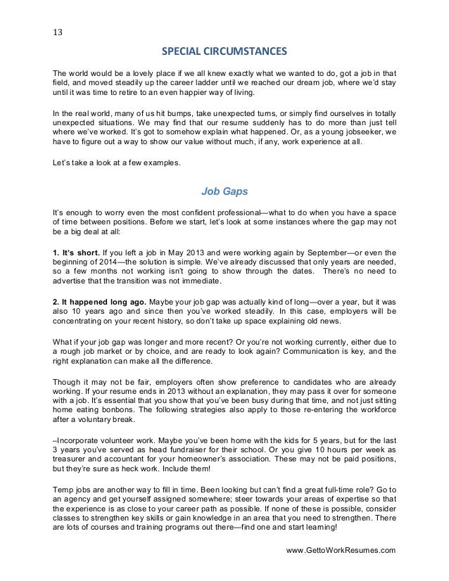 standout resumes