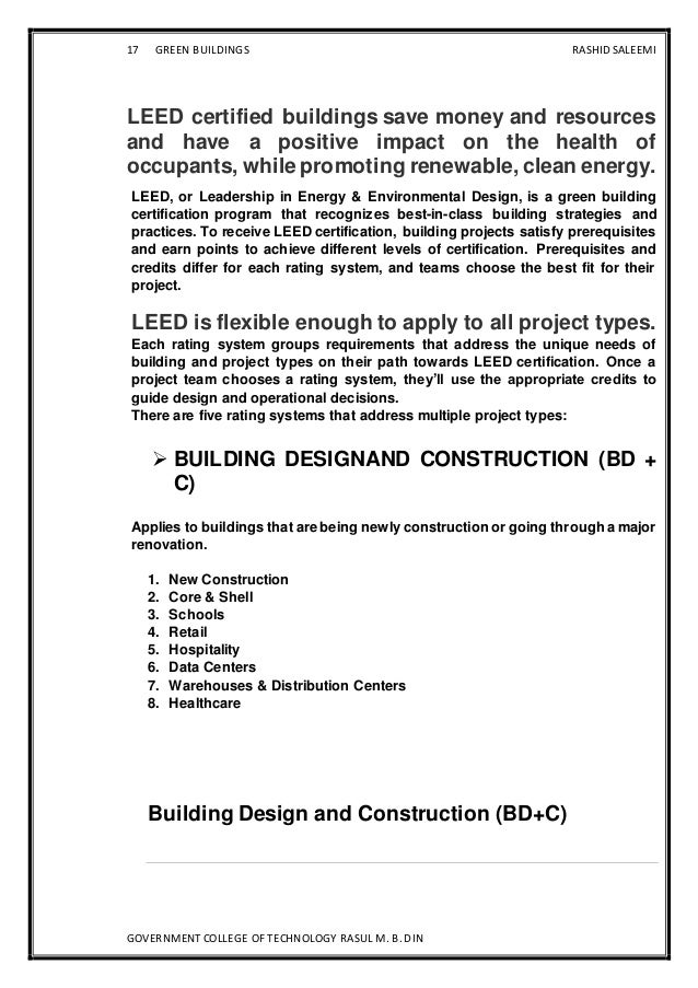 Thesis on the impacts of construction on the environment