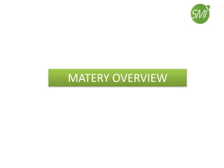 MATERY OVERVIEW
 