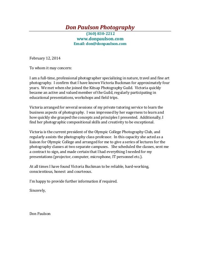 letter of recommendation don paulson tutor letter of recommendation