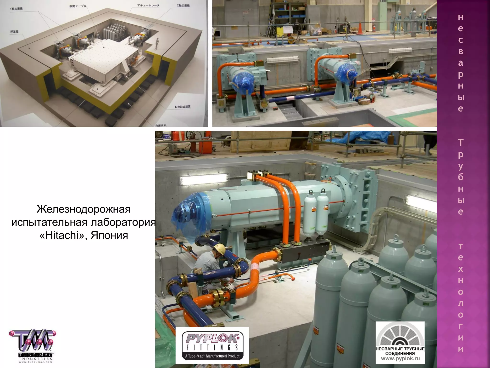 115
Железнодорожная
испытательная лаборатория
«Hitachi», Япония
www.pyplok.ru
н
е
с
в
а
р
н
ы
е
Т
р
у
б
н
ы
е
т
е
х
н
о
л
о
г
и
и
 