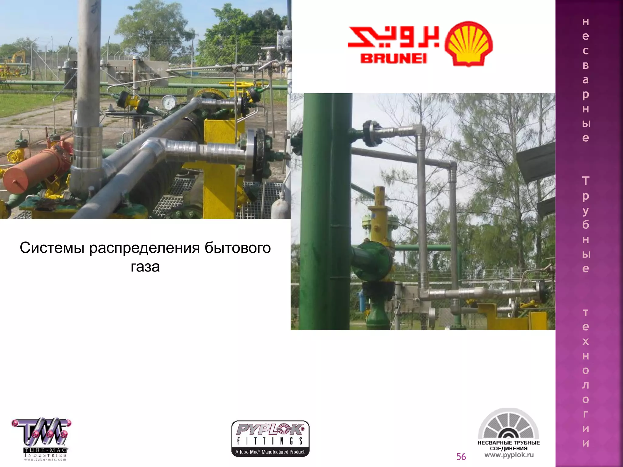 56
Системы распределения бытового
газа
www.pyplok.ru
н
е
с
в
а
р
н
ы
е
Т
р
у
б
н
ы
е
т
е
х
н
о
л
о
г
и
и
 