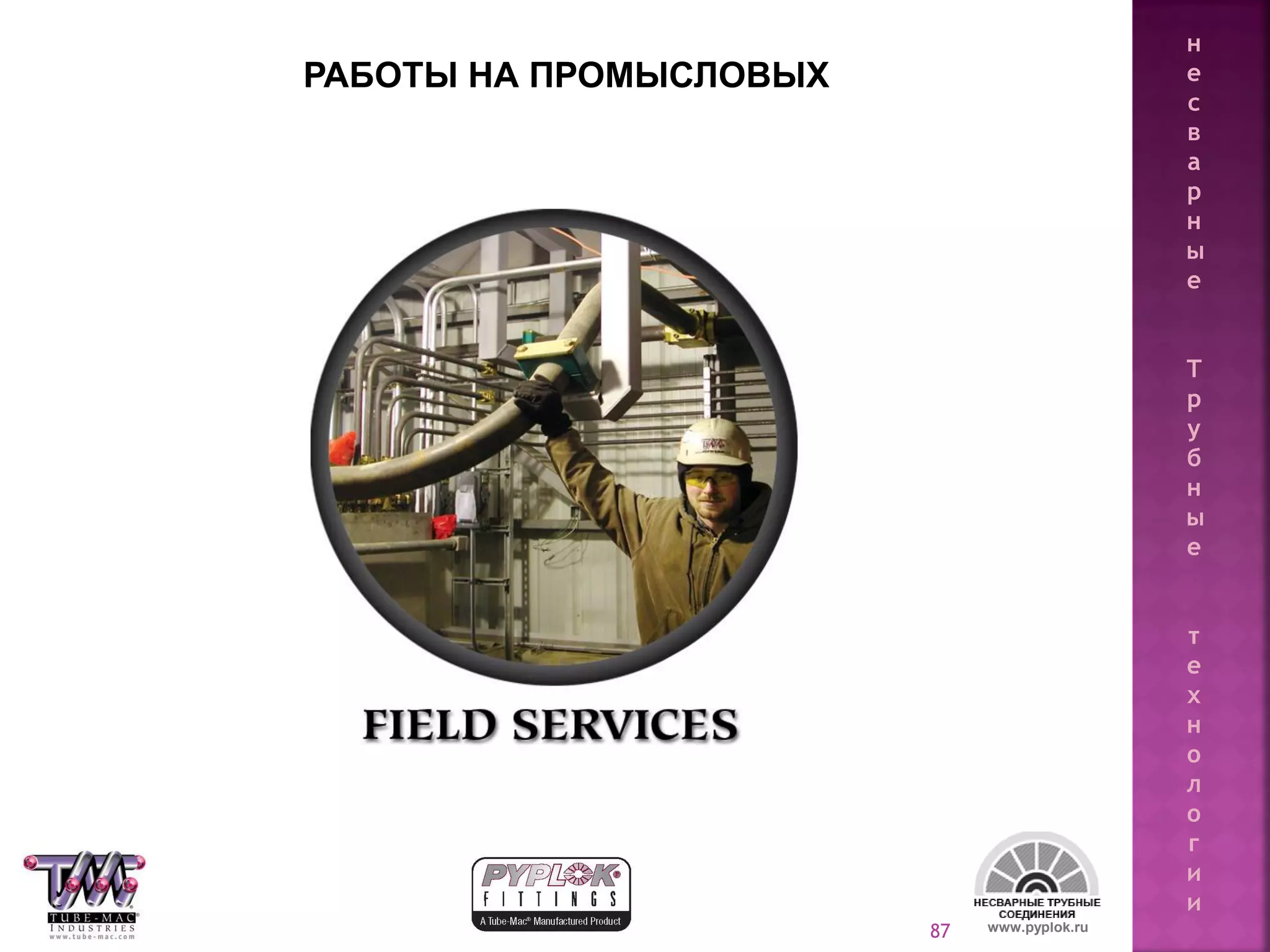 87
РАБОТЫ НА ПРОМЫСЛОВЫХ
www.pyplok.ru
н
е
с
в
а
р
н
ы
е
Т
р
у
б
н
ы
е
т
е
х
н
о
л
о
г
и
и
 