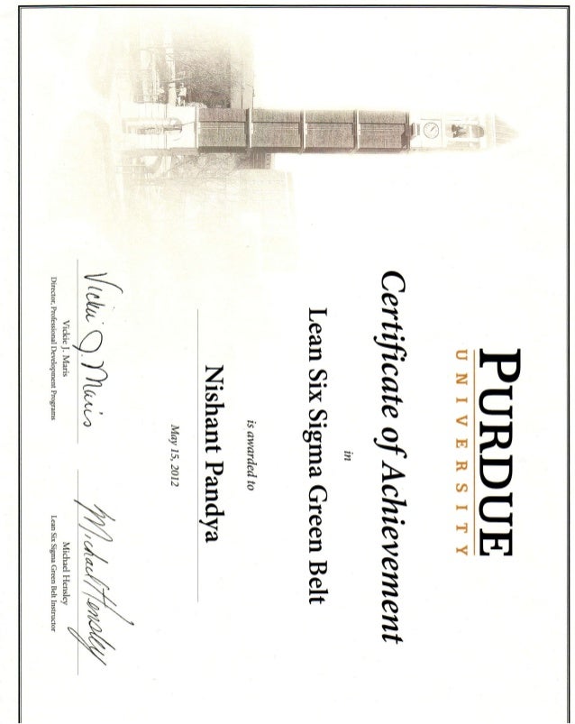 purdue six sigma