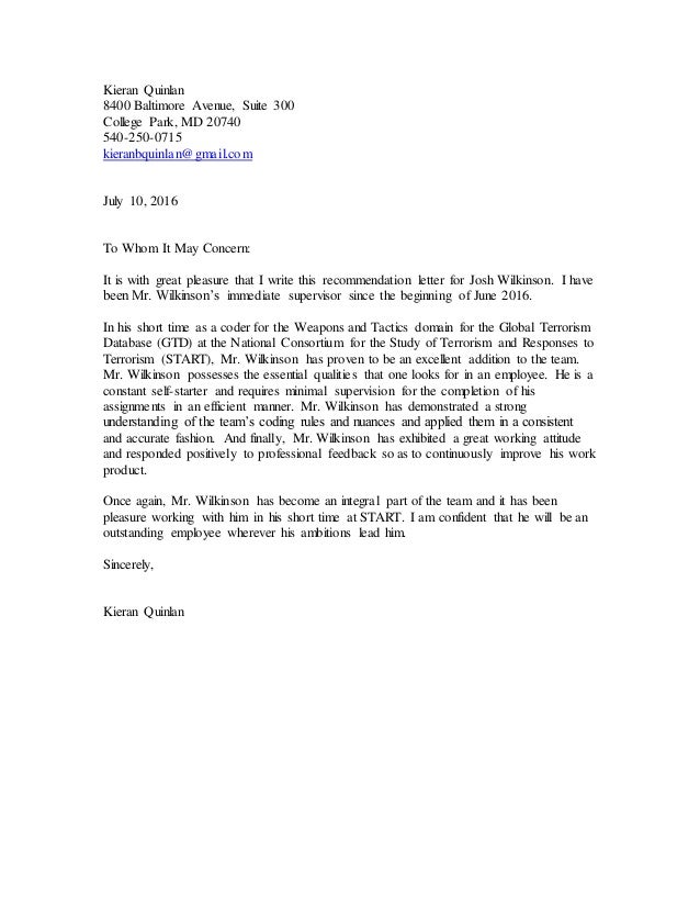 start letter of recommendation a good recommendation letter