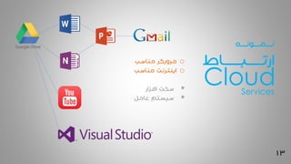 13
CloudServices
‫نــــمــــونــــه‬
‫ارتــــــبـــــــاط‬o‫مناسب‬ ‫مرورگر‬
o‫مناسب‬ ‫اینترنت‬
‫افزار‬ ‫سخت‬
‫عامل‬ ‫سیستم‬
 