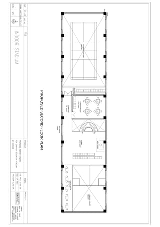 Indoor stadium - Second floor plan