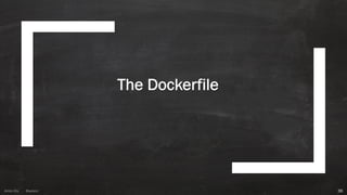 Anton ElsAnton Els @aelsnz
The Dockerfile
36
 