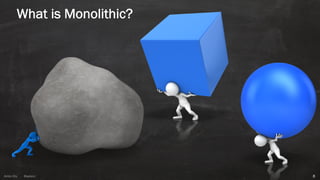 Anton ElsAnton Els @aelsnz
What is Monolithic?
8
 