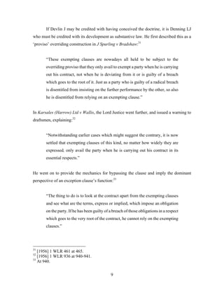 Fundamental Breach of Contract - A Post Mortem | PDF