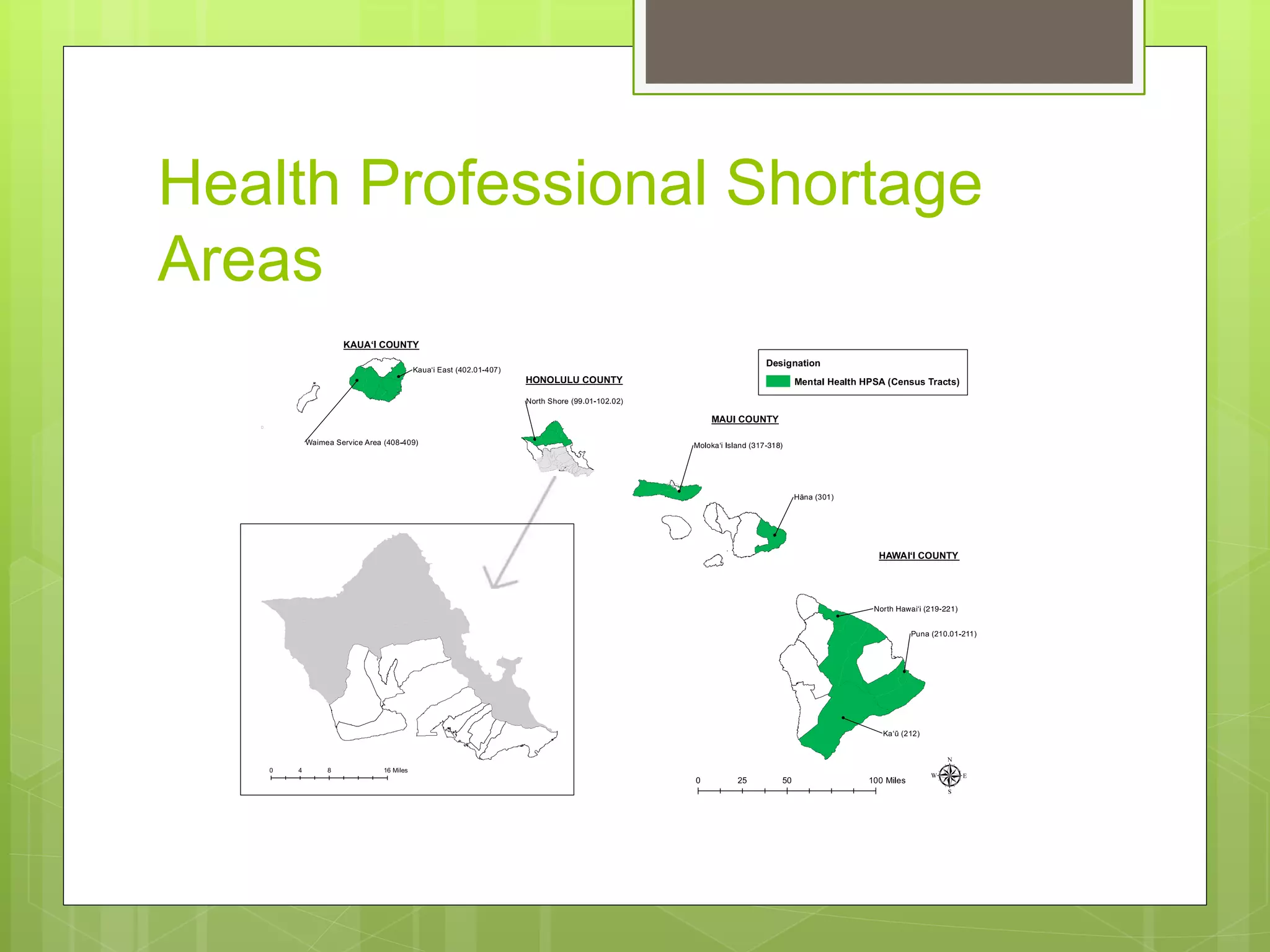 Health Professional Shortage
Areas
 