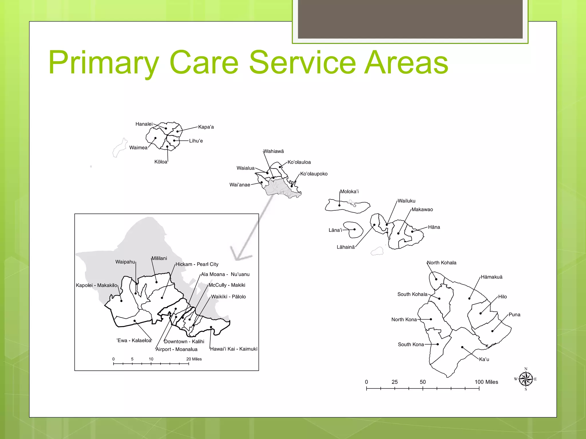 Primary Care Service Areas
 