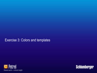 Schlumberger-Private
Exercise 3: Colors and templates
 