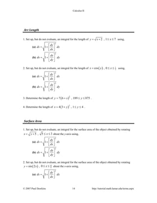 Calc ii complete_practice | PDF