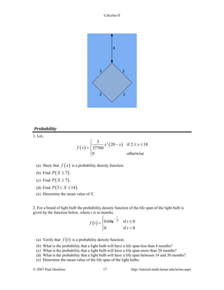 Calc ii complete_practice | PDF