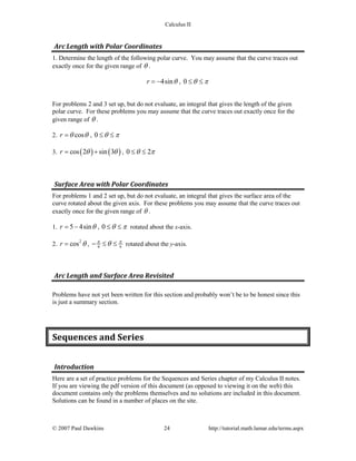Calc ii complete_practice | PDF