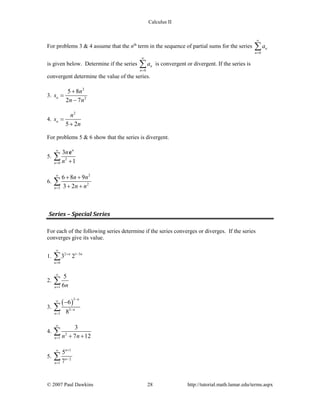 Calc ii complete_practice | PDF