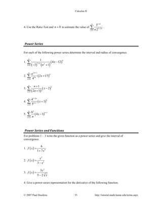 Calc ii complete_practice | PDF
