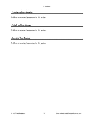 Calc ii complete_practice | PDF