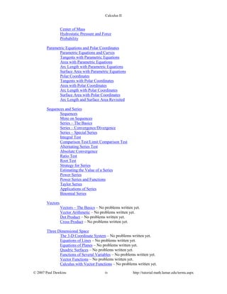 Calc ii complete_practice | PDF