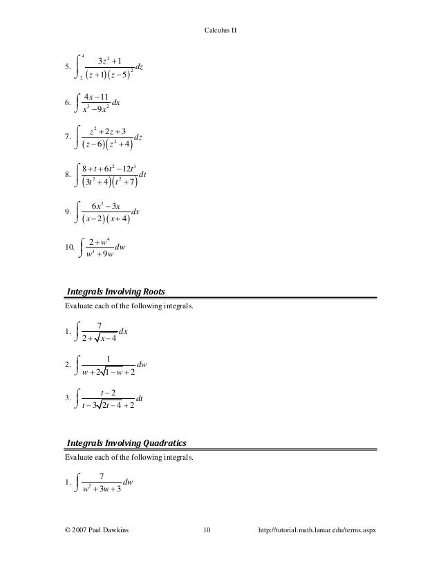 Calc Ii Complete Practice