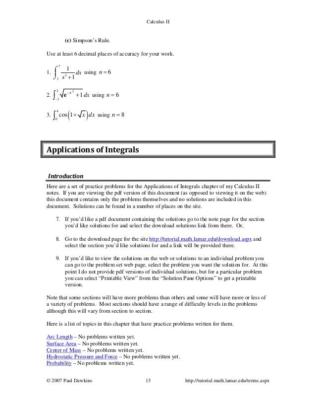 calculus 2 paul dawkins pdf