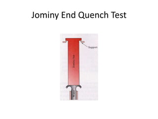 Jominy End Quench Test

 