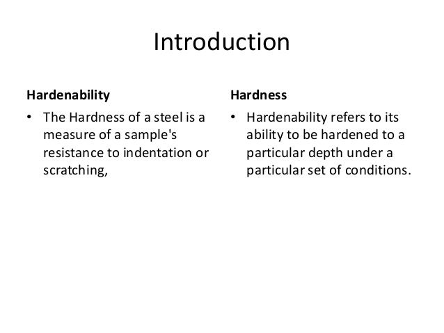 hardenability