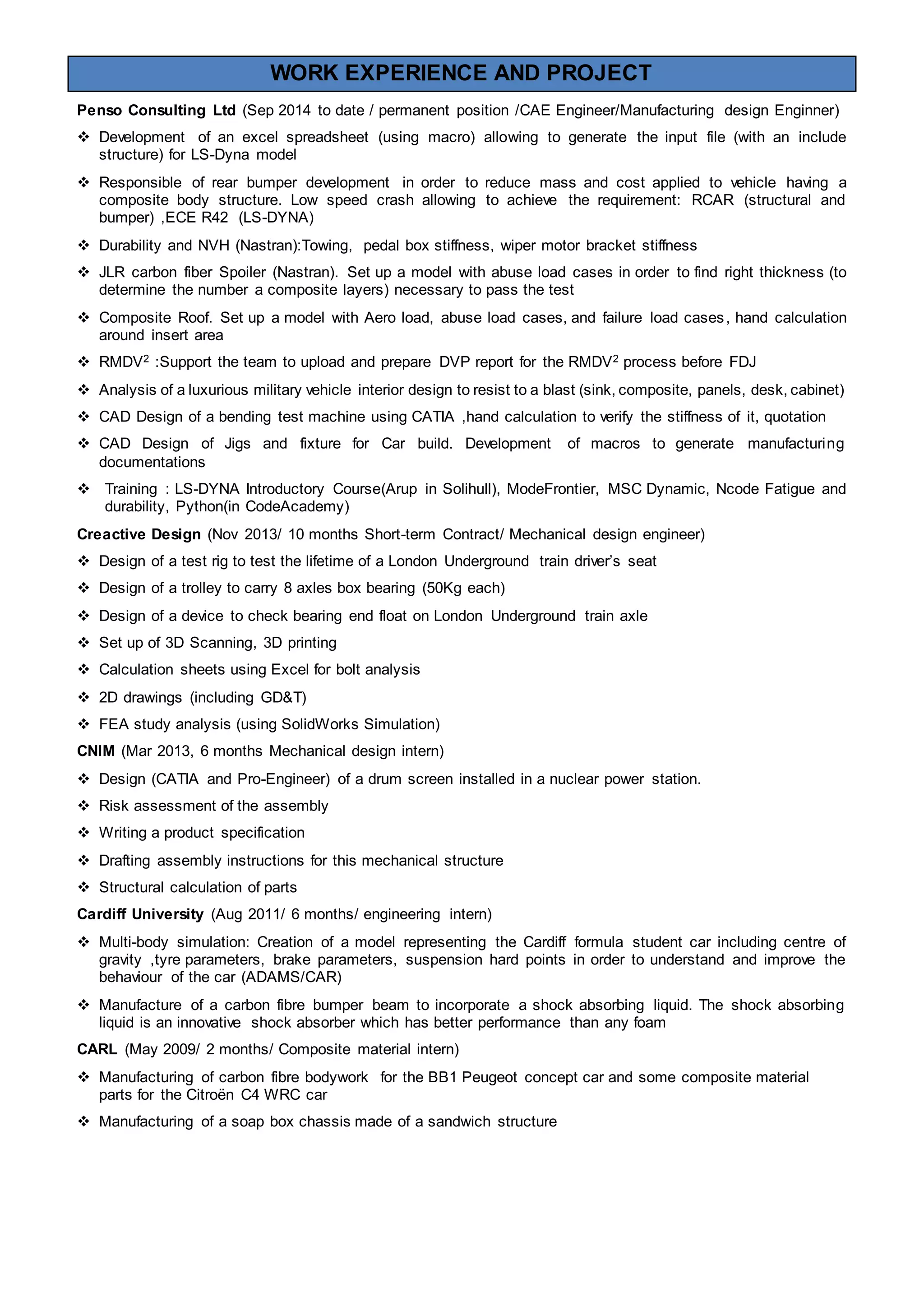 Romain AVY CV 2016 | PDF