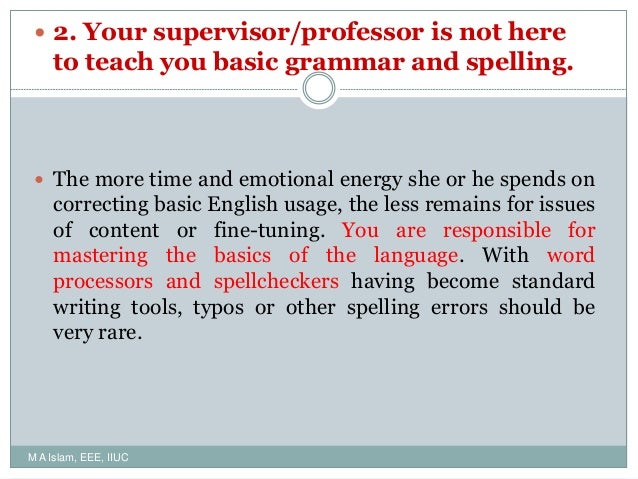 M A Islam Ch 5 Writing Scientific Paper Long Form