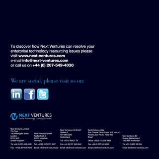 Next Ventures' Corporate Brochure 2016