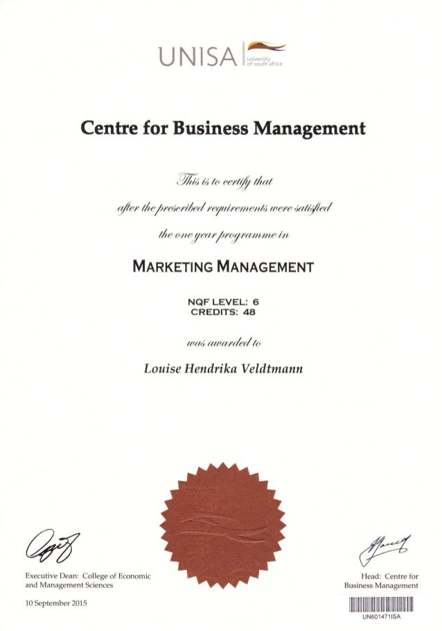 phd business management unisa