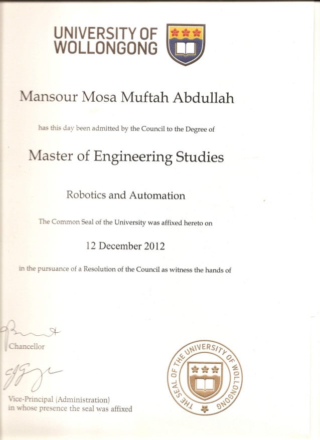master degree certificate of graduation masters degree certificate