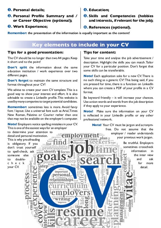 preparation of cv