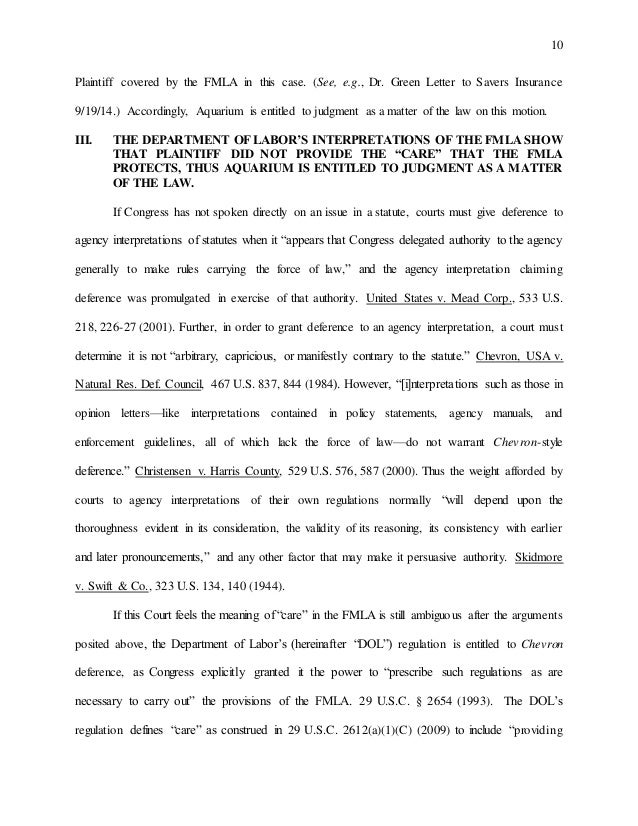 fmla essay format