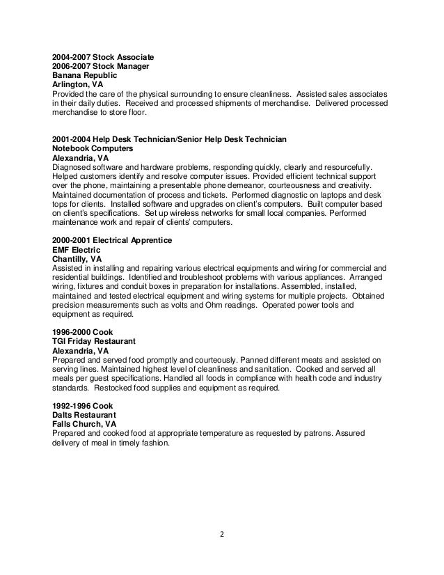 banana republic sales associate duties