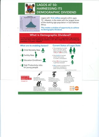 Policy Brief on Demographic Dividend for Lagos State