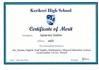 kerikeri certificate 3