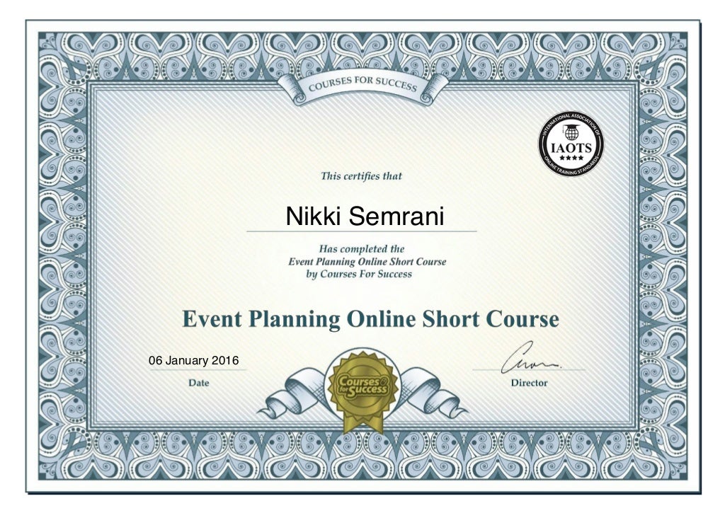 party planner certification party planner certification