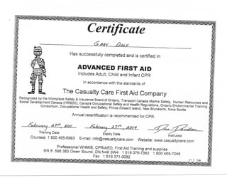 Advanced First Aid