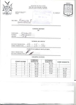 Grade 12 report,1st and 2nd semester0001
